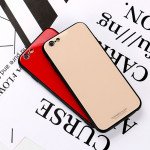 Wholesale iPhone 8 / 7 Tempered Glass Hybrid Case Cover (Red)